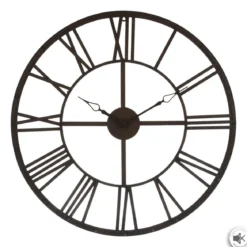 PENDULE METAL VINTAGE D.70CM