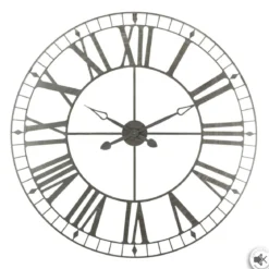 PENDULE METAL VINTAGE D.90CM