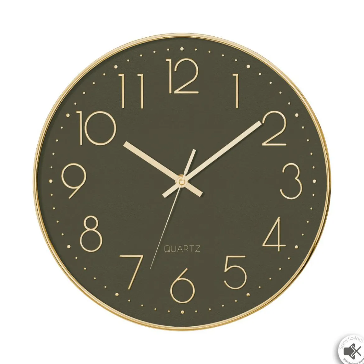 PENDULE SILENCE GOLD D.30CM