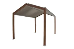 PERGOLA ECOZIA 4X3M EFFET BOIS BEIGE LIN