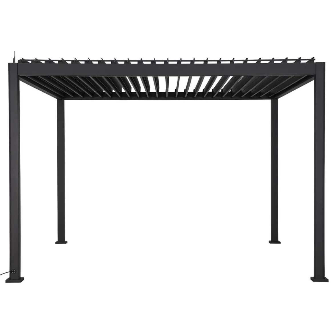 PERGOLA EVORA ELECTRIQUE 3.6X3.6M GRAPHITE