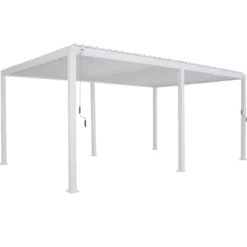 PERGOLA EVORA 6X3.6M BLANC