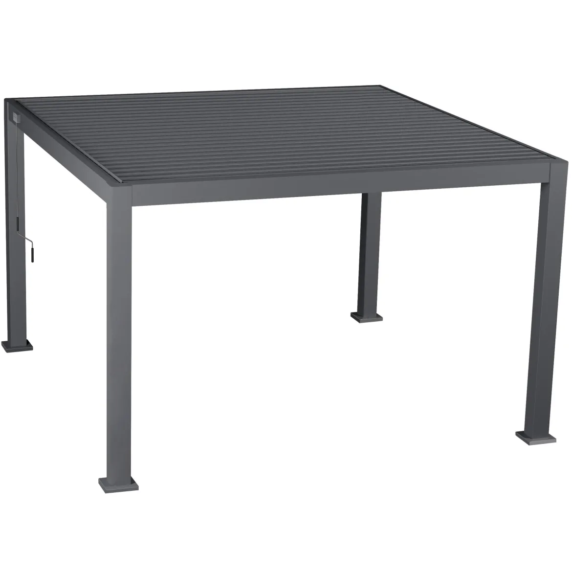 PERGOLA EVORA 3.6X3.6M GRAPHITE
