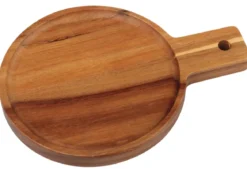 PETITE PLANCHE PRESENTATION ACACIA RONDE 19X14CM