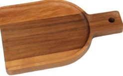 PETITE PLANCHE PRESENTATION ACACIA SEMI RONDE 19X12CM