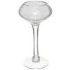 PHOTOPHORE CRAQUELE SUR PIED H.30CM