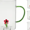 PICHET VERRE INTERIEUR DECORE FLEUR 1.6L