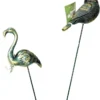 PIC JARDIN11X5X70CM ANIMAUX VERT ET BRONZE