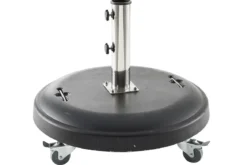 PIED PARASOL BETON 50KG AVEC ROUES