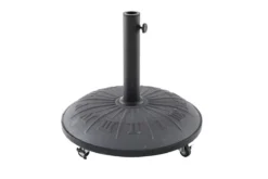 PIED PARASOL KOLYMO 25KG GRIS AVEC ROUES