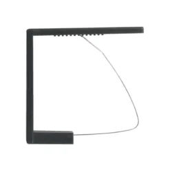 PINCES NAPPES 4 PIECES 6X5.3CM PLASTIQUE METAL ANTHRACITE