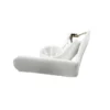 4 PINCES 6X5.3 CM PLASTIQUE BLANCHE