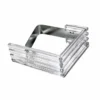 4 PINCES 4.6X4.3 CM PLASTIQUE METAL TRANSPARENT