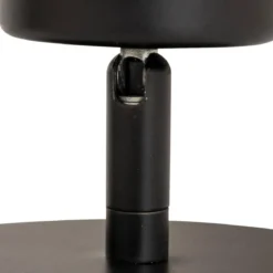 PLAFONNIER APPLIQUE METAL VICO NOIR D.10CM