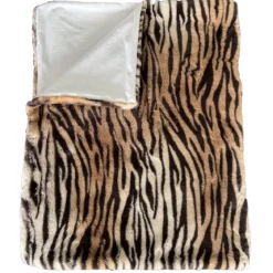 PLAID EFFET PEAU BETE TIGRE