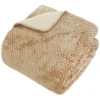PLAID FLANELLE SHERPA LYNO BEIGE 130X170CM