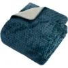 PLAID FLANELLE SHERPA LYNO BLEU 130X170CM