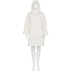 PLAID SWEAT BOUCLET IVOIRE