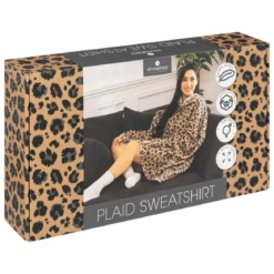 PLAID SWEAT IMPRIME LEOPARD