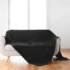 PLAID 180X220CM FLANELLE RELIEF UNIE ARYA NOIR