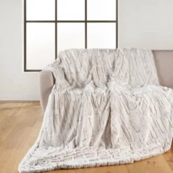 PLAID 125X150CM IMITATION FOURRURE SHERPA LYNX