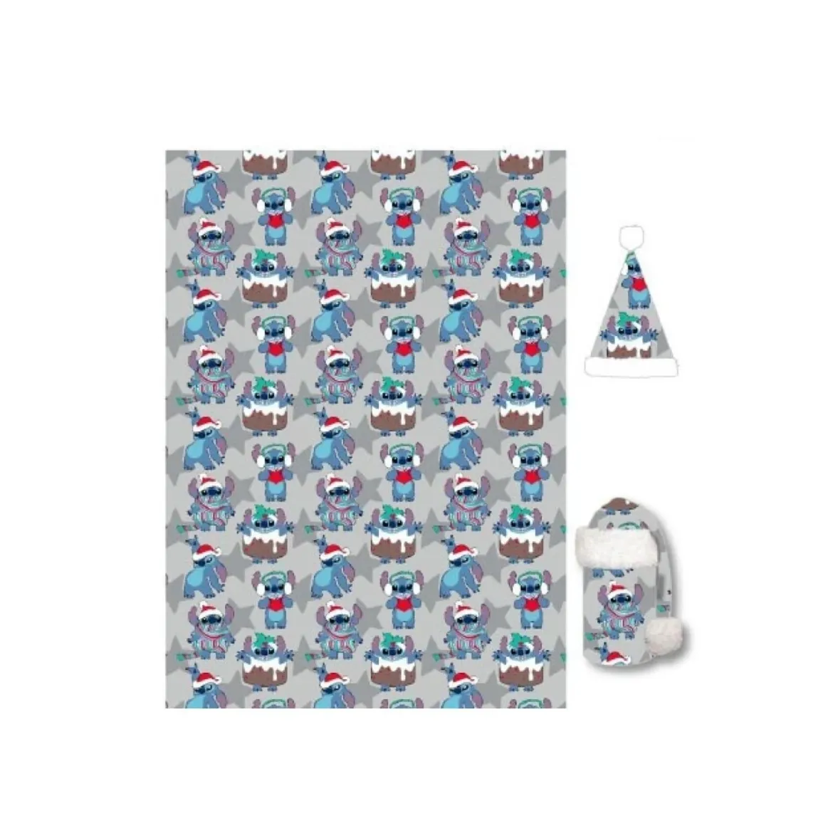 PLAID ET BONNET STITCH GRIS