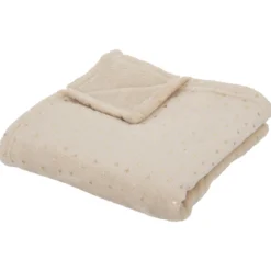 PLAID FLANELLE OYA BEIGE 75X100CM