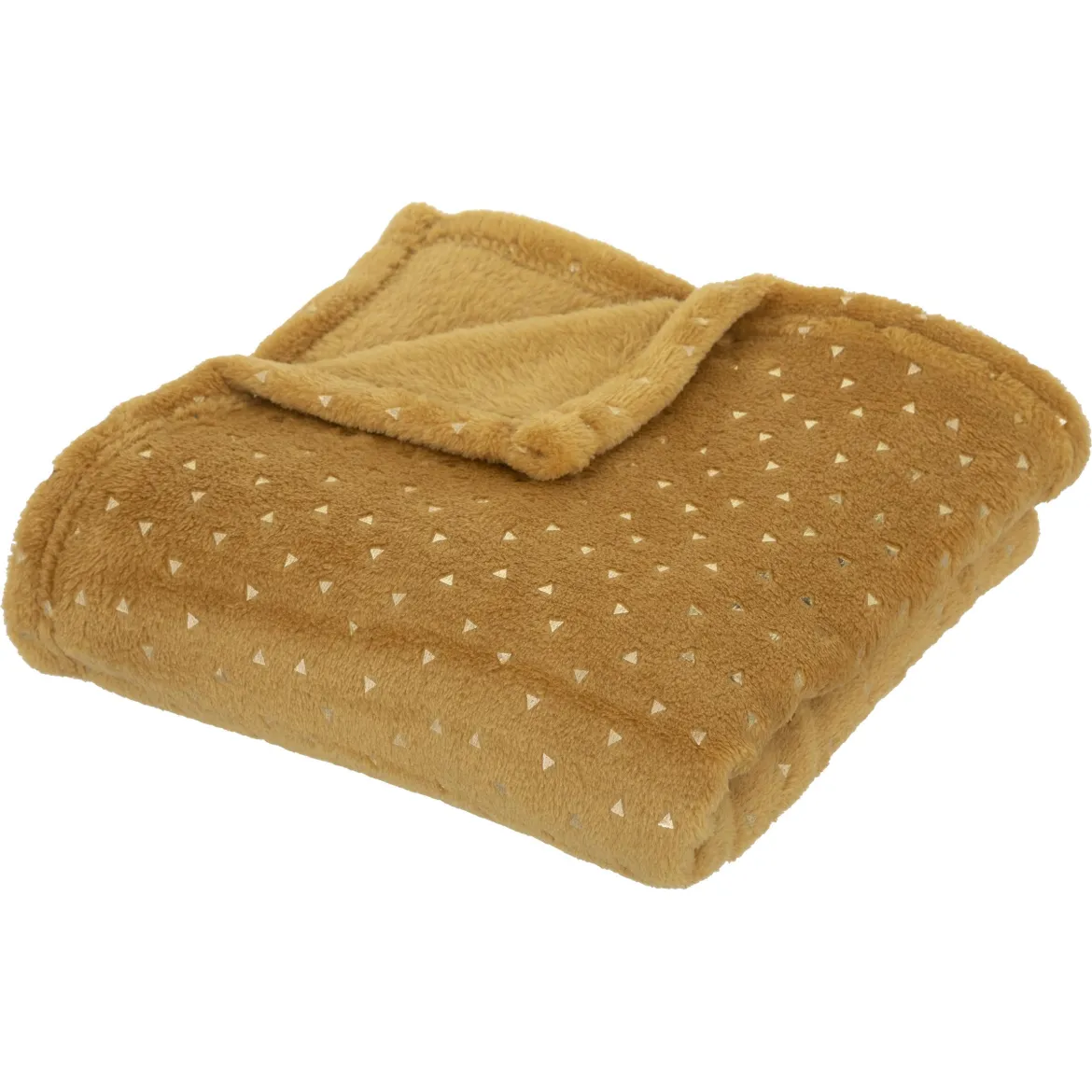 PLAID FLANELLE OYA OCRE 75X100CM