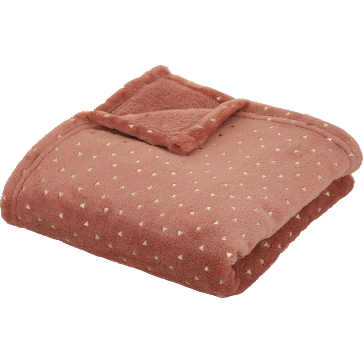 PLAID FLANELLE OYA TERRACOTTA 75X100CM