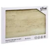 PLANCHE A DECOUPER VERRE EFFET TRAVERTIN BEIGE 30X20X0.4CM
