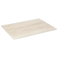 PLANCHE A DECOUPER VERRE EFFET TRAVERTIN BEIGE 40X30X0.4CM