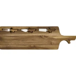PLANCHE A FROMAGE ACACIA AVEC 3 COUTEAUX