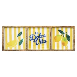PLANCHE COMPARTIMENTS MANGUIER DOLCE VITA JAUNE
