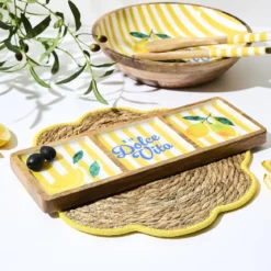 PLANCHE COMPARTIMENTS MANGUIER DOLCE VITA JAUNE