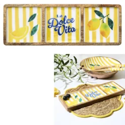 PLANCHE COMPARTIMENTS MANGUIER DOLCE VITA JAUNE