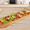 PLANCHE DE PRESENTATION ACACIA AVEC PIEDS 75X20CM