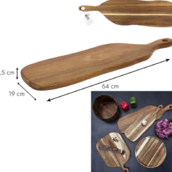 PLANCHE PRESENTATION ACACIA 64X19CM