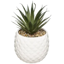 PLANTE ANANAS CERAMIQUE H.21CM