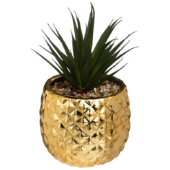 PLANTE ANANAS CERAMIQUE H.21CM