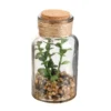 PLANTE ARTIFICIELLE FIOLE VERRE 13CM