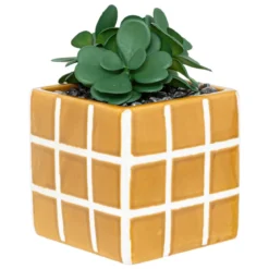 PLANTE FAMILY CORNER POT CERAMIQUE H.17CM