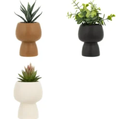 PLANTE GRASSE LIVY POT CERAMIQUE H.17CM