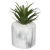 PLANTE POT MARBRE SAO H.17.5CM