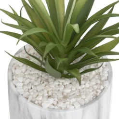 PLANTE POT MARBRE SAO H.17.5CM