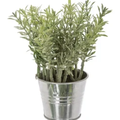 PLANTE POT ZINC D.8X17CM