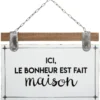 PLAQUE METAL KOLIA D.35X24CM