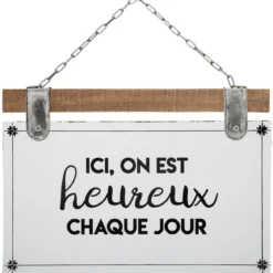 PLAQUE METAL KOLIA D.35X24CM