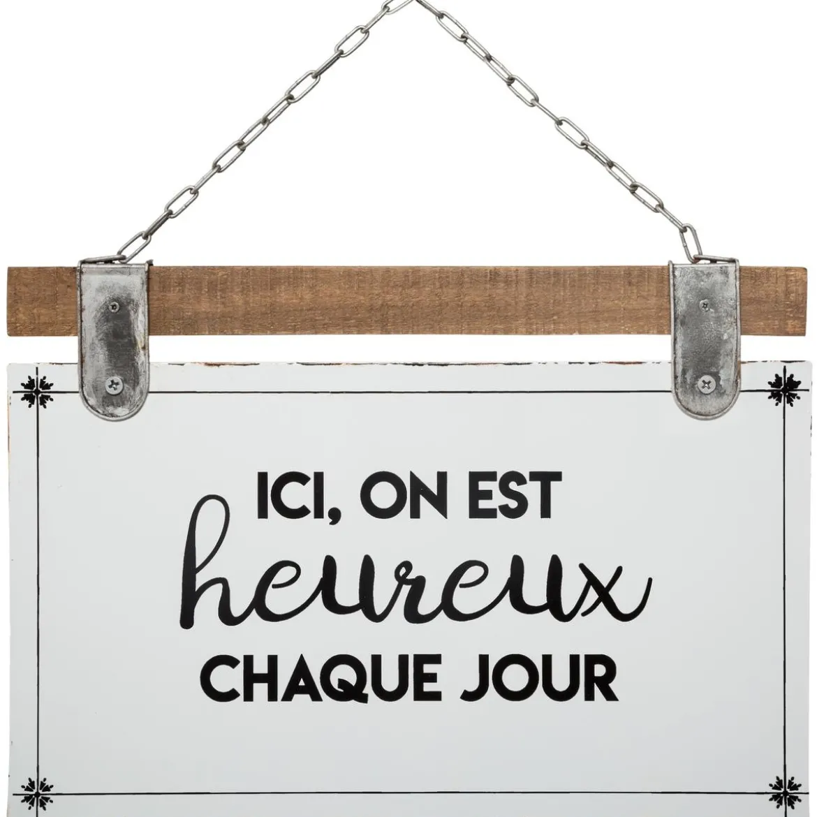 PLAQUE METAL KOLIA D.35X24CM