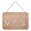 PLAQUE PORTE CREUSE 25X17CM