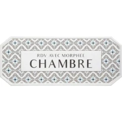PLAQUE PORTE METAL CARREAUX
